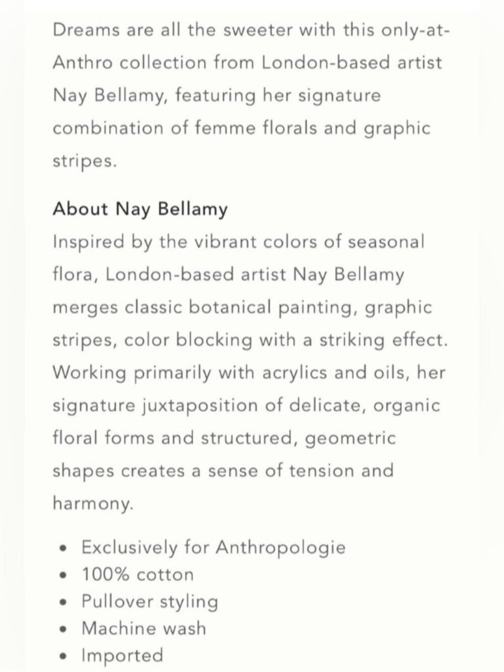 NWT Size SP - Nay Bellamy x Anthropologie 100% Cotton Midi Nap Dress (US$ 128) - Picture 12 of 14